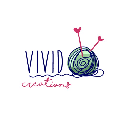 Vivid creations logo design