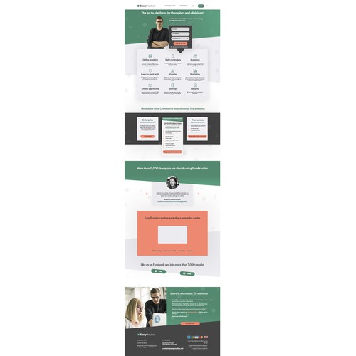 Webdesign for a therapists platform