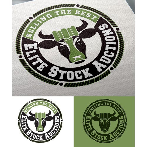 Elite Livestock Auctions needs a crisp "brand new" logo for their new online auction business.