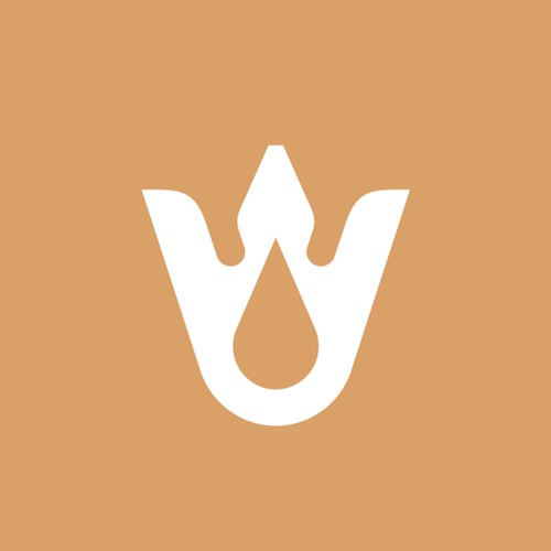 W + water drop + crown