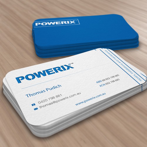 Create a clean style business card for a maintenance business