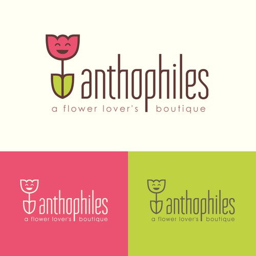 Upscale flower shop identity 