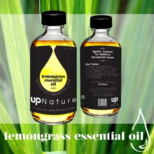 Label Idea for an Essential Oil Product