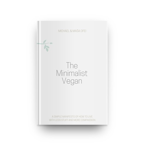 Minimalist and clean book cover