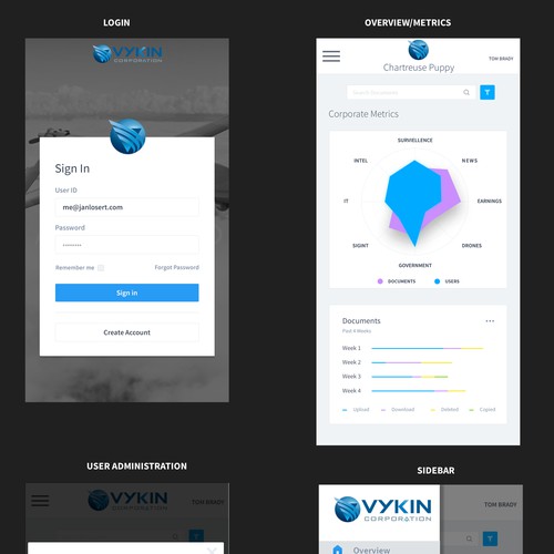 UI UX for file uploading & managment system