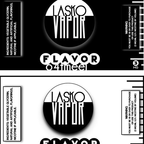 Create an amazing brand AND product label for Lasko Vapor