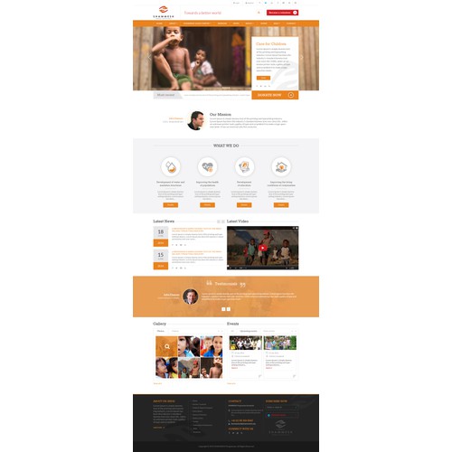 Create the Responsive Web Design for the future website of the NGO SHAMMESH