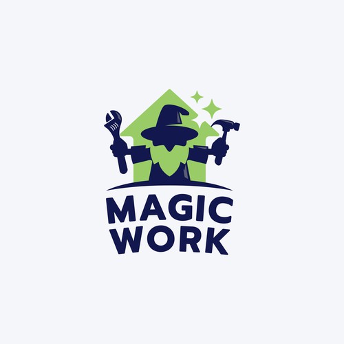 Magic Work Logo Design Concept