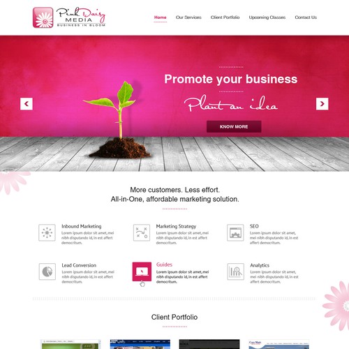Fun, pink design needed for Web Marketing Company