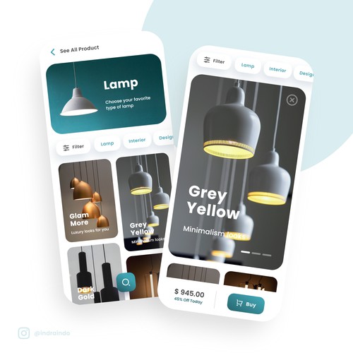 Lamp Store App Design