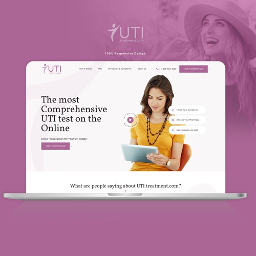 Redesign for UTItreatment.com