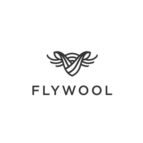 Fitting Logo for Flywool (a clothing company)