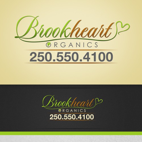 signage for Brookheart Organics