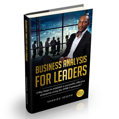 Create a professional, unique book cover for my book, "Business Analysis for Leaders"