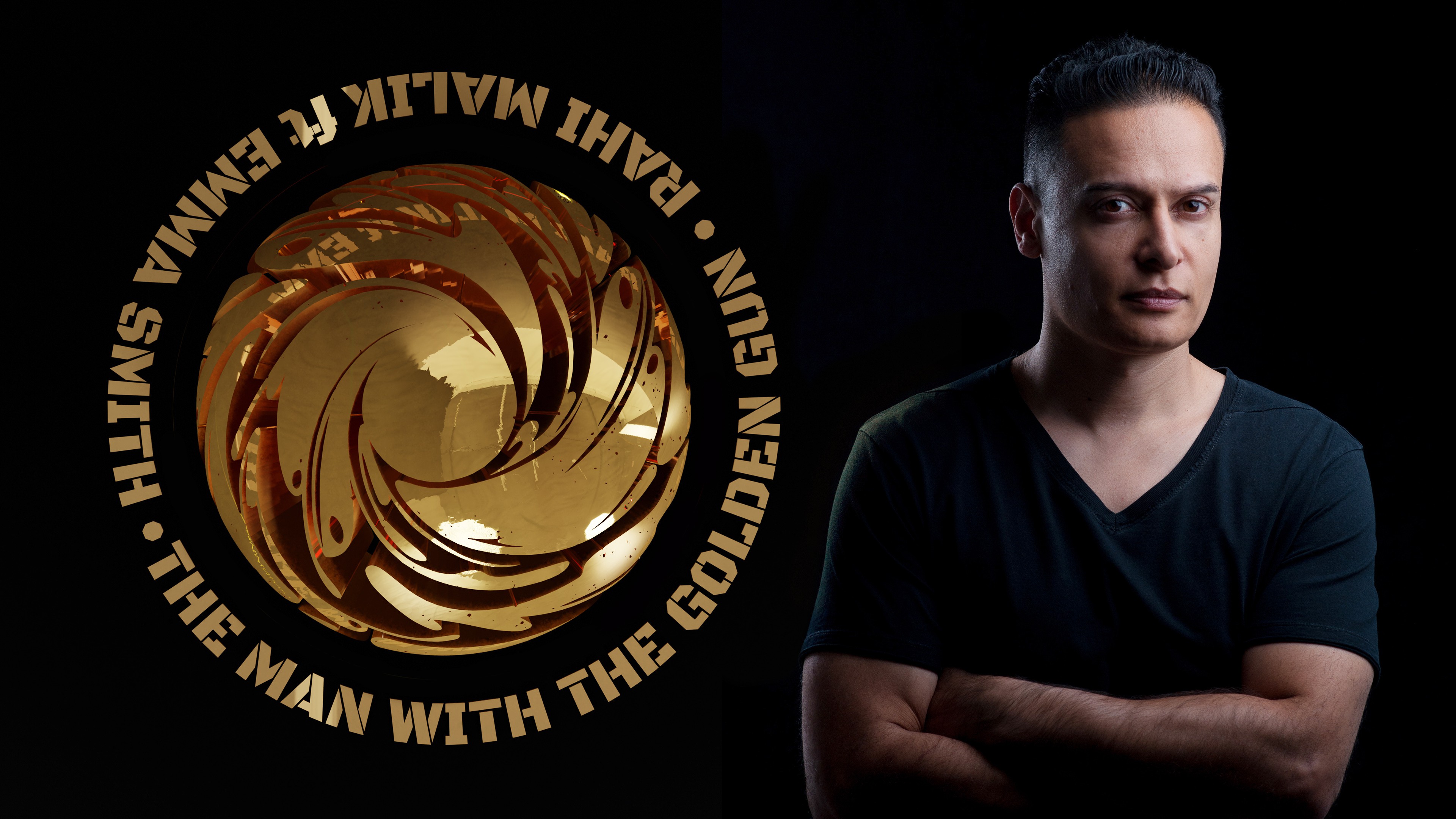 Create artwork for THE MAN WITH THE GOLDEN GUN