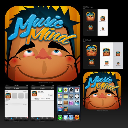 Create an Android/iPhone App Icon For MusicMind