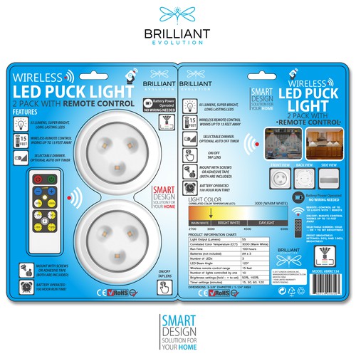 Evolution Wireless LED Lights Design.