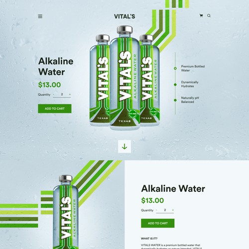 Alkaline Water Landingpage