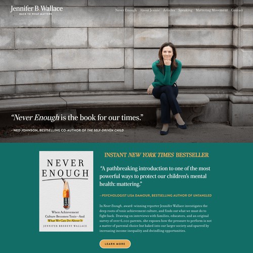 Modern Website for Best-Selling Author