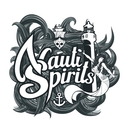 Design For 1920's-Themed Logo For Nauti Spirits Farm Distillery