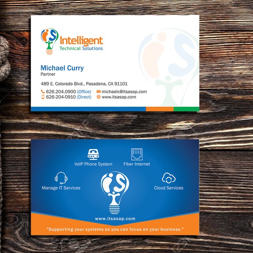 High-tech company needs professional business card