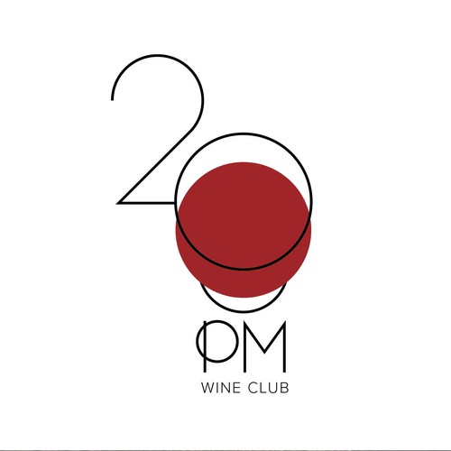 logo design for 20 PM Wine Club