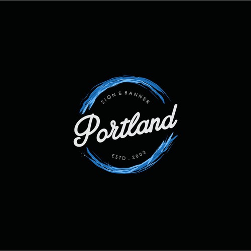 Vintage logo but classy for Portland