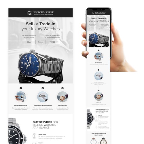 Email design for WatchMaster