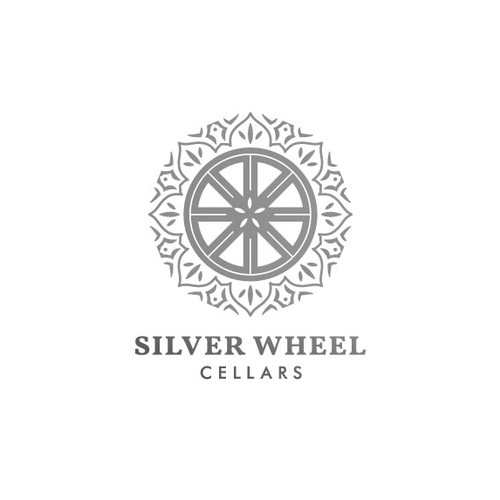 Silver Wheel Logo Design for a Boutique Winery