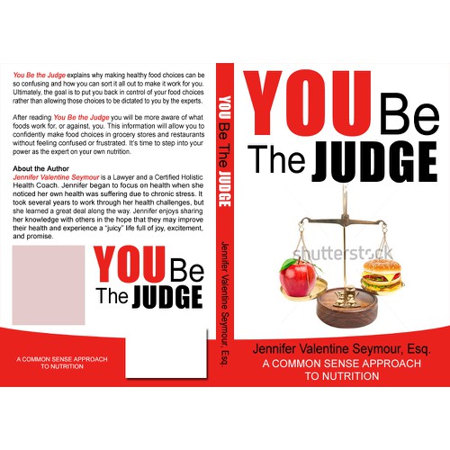 Create a cover for a nutrition book.