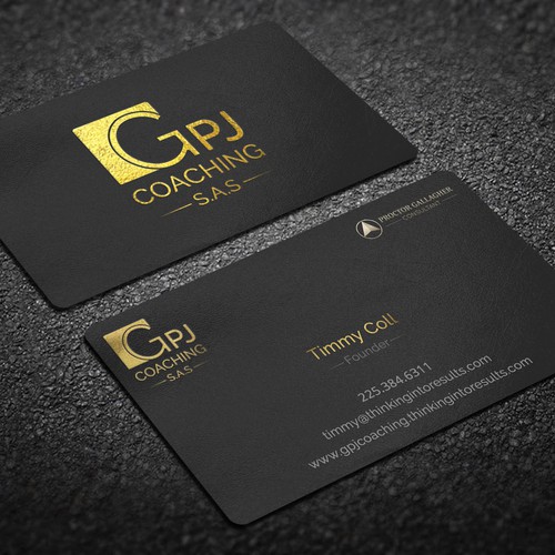  exclusive business card for an executive coaching company