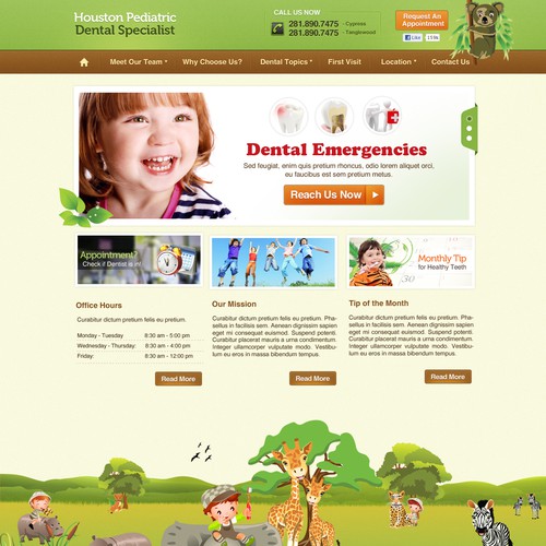Clean and Playful design concept for HPDS website