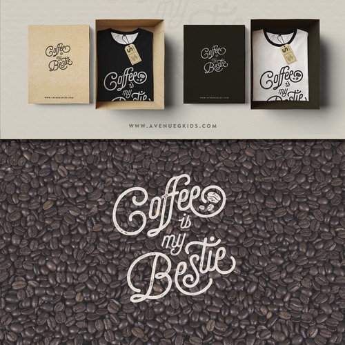 Coffee T Shirt Typography Logo Design