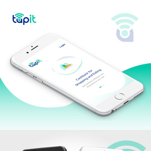 cashback app UI for Tapit