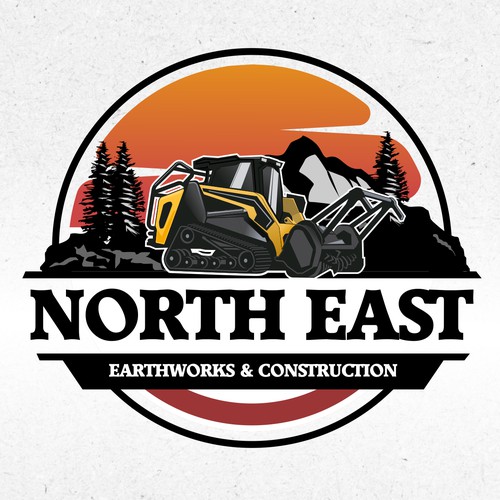Badge Logo for Construction Company
