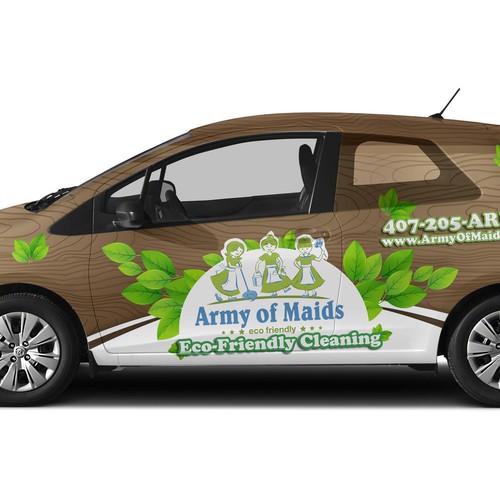car wrap for army of maids