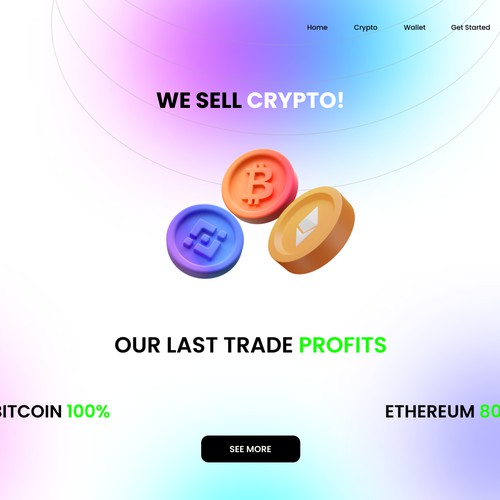 Crypto web design