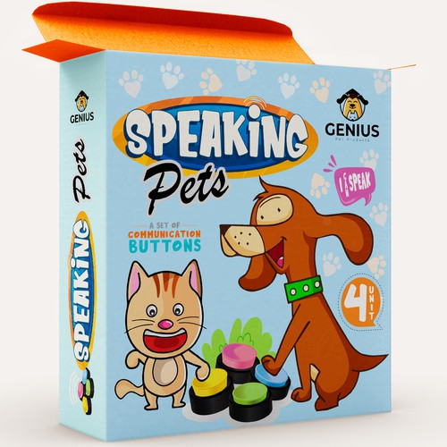 Speaking pets packaging