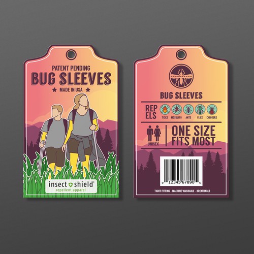 Product Label for Bug Sleeves