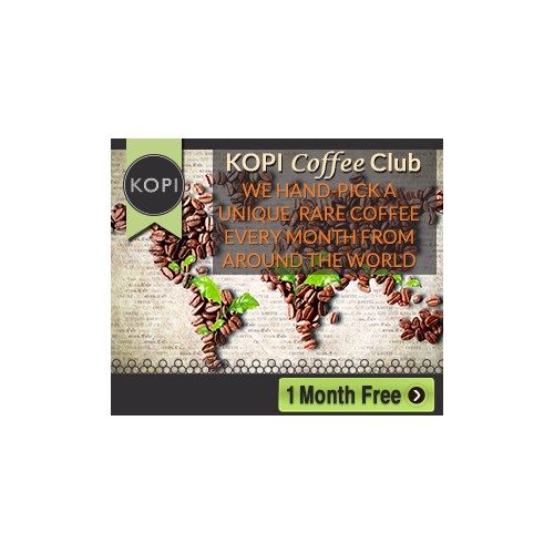 Display Ads for the brand new Kopi Coffee Explorer Club