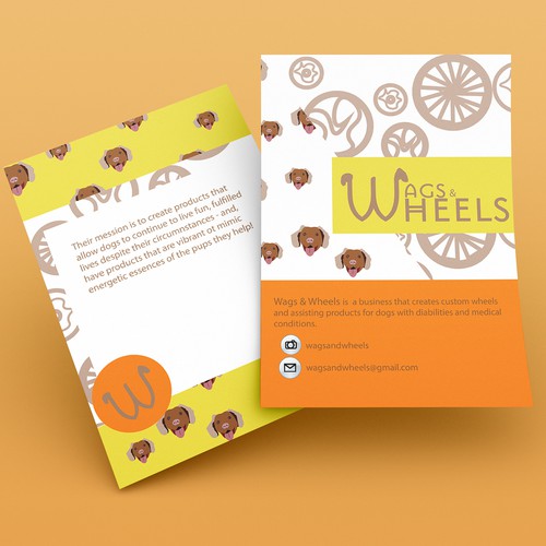 Wags & Wheels - promotional flyer