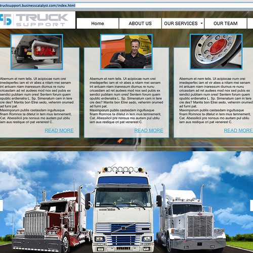 clear website for a truck maintence company