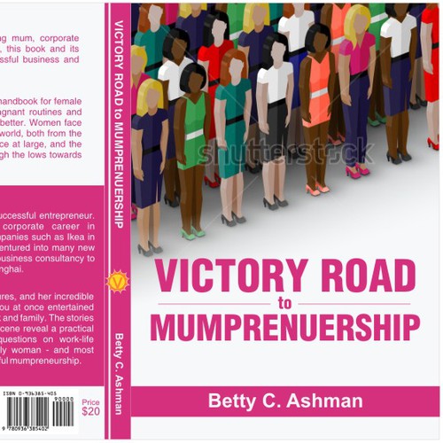 Create an inspiring and encouraging book cover design for the hundreds of mumprenuers