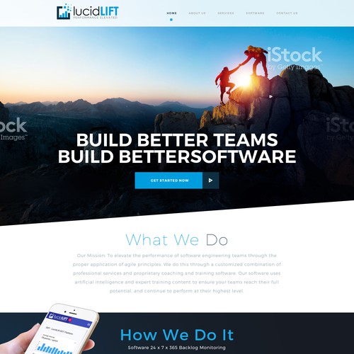 Webdesign for lucidLIFT