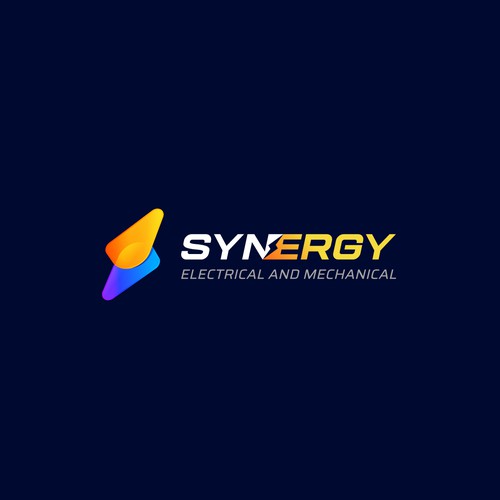 Modern gradient logo design for synergy