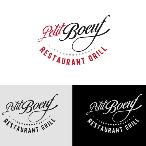 Hand lettering logo for a restaurant grill