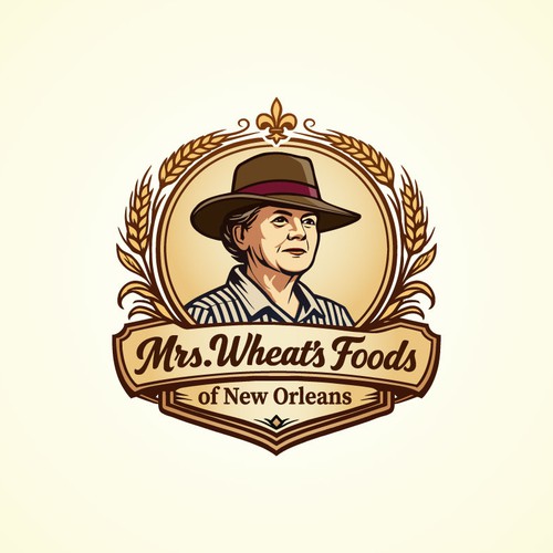 Logo Design For Mrs. Wheat's Foods of New Orleans
