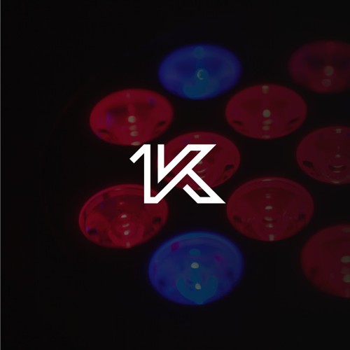 Powerfull minimalist logo for LED lighting company ONE K