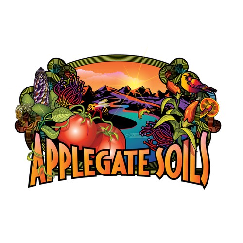 Create a logo for our Grow Shop using the beauty of the wilderness.