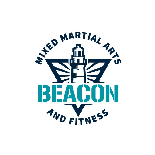 Classic Logo for a Fitness Company Using a Lighthouse